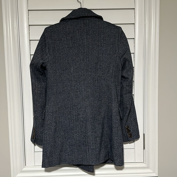 Treasure & Bond oversized blue double breasted tweed blazer - Picture 5 of 7